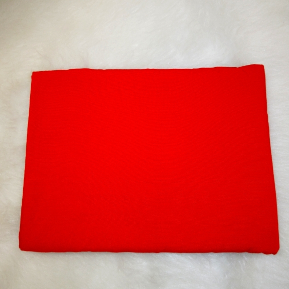 FABRIC Vibrant Red Poly Cotton Fabric, Light Weight